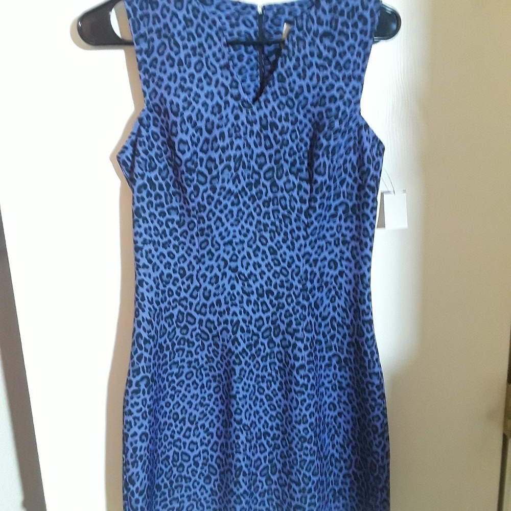 Xoxo Blue Leopard Print Dress